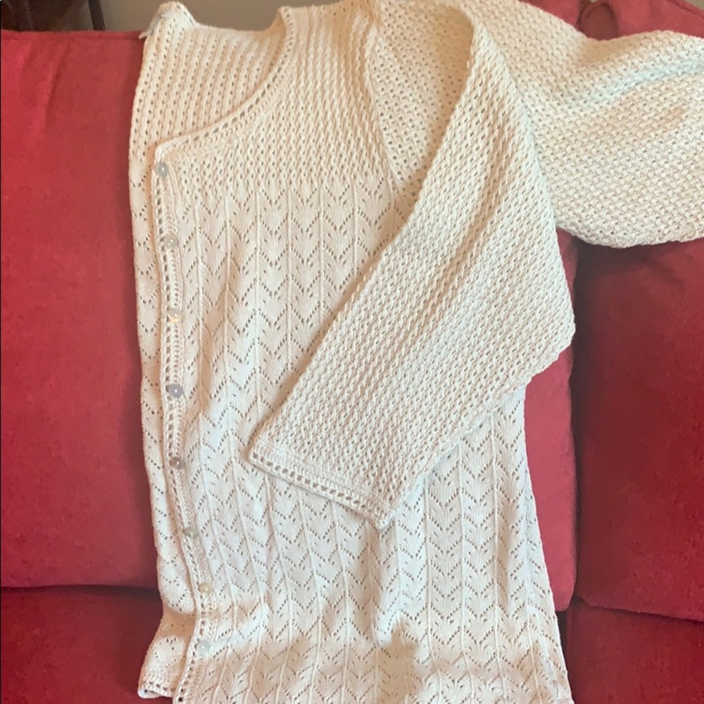 Light tan plus size textured cardigan